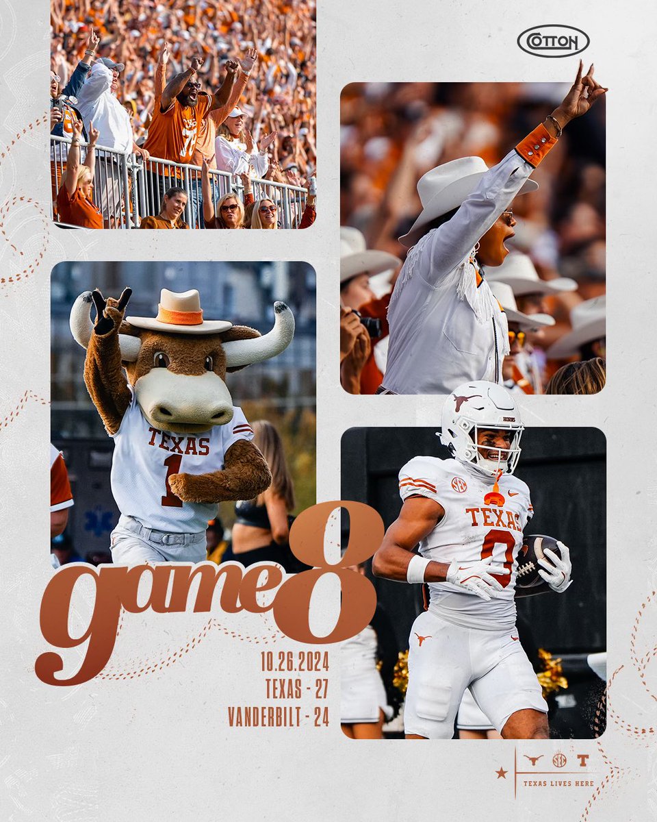 TexasLonghorns's tweet image. HORNS WIN!! 🤘

#HookEm