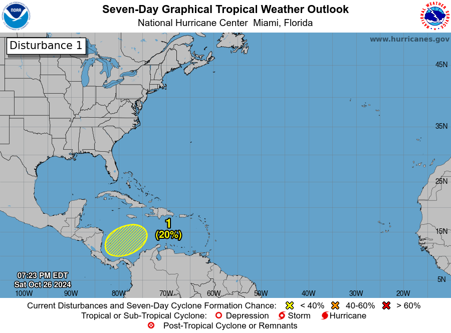 LimWeather's tweet photo. D146 ATL #HurricaneSeason2024 8pm EDT
New AOI in W #CaribbeanSea has 20% chance to become a TC in 7 days;all interests in #Oscar hit E #Cuba,#Jamaica,#Haiti,#Bahamas,#TurksandCaicos to watch closely
#Invest96L/#AL96/#96L #Patty #Wxx #Wxtwitter #Tropicswx #HurricaneSeason #PTC17 https://t.co/6kMuktEuGC
