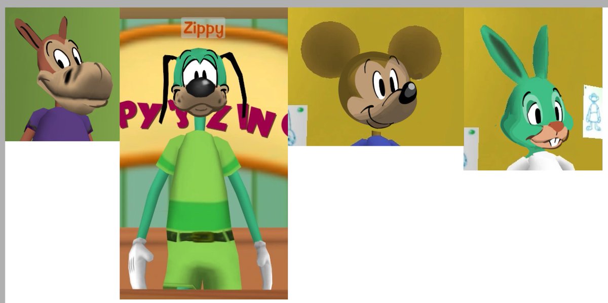 tenorterrace's tweet photo. tried my hand at what i think toontown toons would look like if they were designed like disney cartoons https://t.co/8InnC8Vzhv