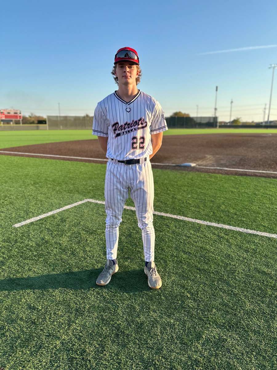 ✭Five Tool Texas✭ (@fivetooltexas) on Twitter photo F: <a href="/DallasPatriots/">Dallas Patriots</a> 18U 2, Dallas Tigers NE Navy 1
PoG: <a href="/westnick06/">Nick West</a> 3 IP, 6K, 2H, 0R
Notable: <a href="/bartz_cameron/">Cameron Bartz</a> 2-3, 1R F: <a href="/DallasPatriots/">Dallas Patriots</a> 18U 2, Dallas Tigers NE Navy 1
PoG: <a href="/westnick06/">Nick West</a> 3 IP, 6K, 2H, 0R
Notable: <a href="/bartz_cameron/">Cameron Bartz</a> 2-3, 1R