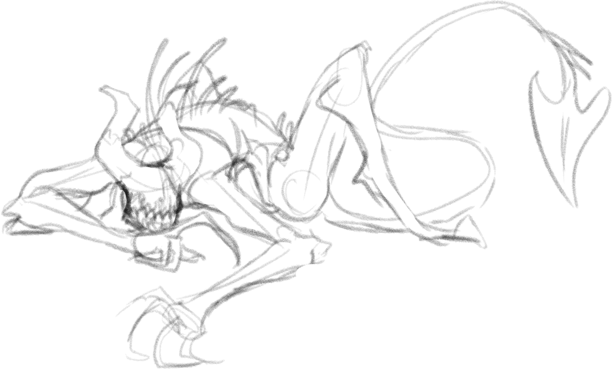 cryptid_bants's tweet photo. Drew a lazy Ink Demon doodle because I got bored, he's 100% cat coded and I won't be convinced otherwise
#BATDR https://t.co/586dLRrhxz