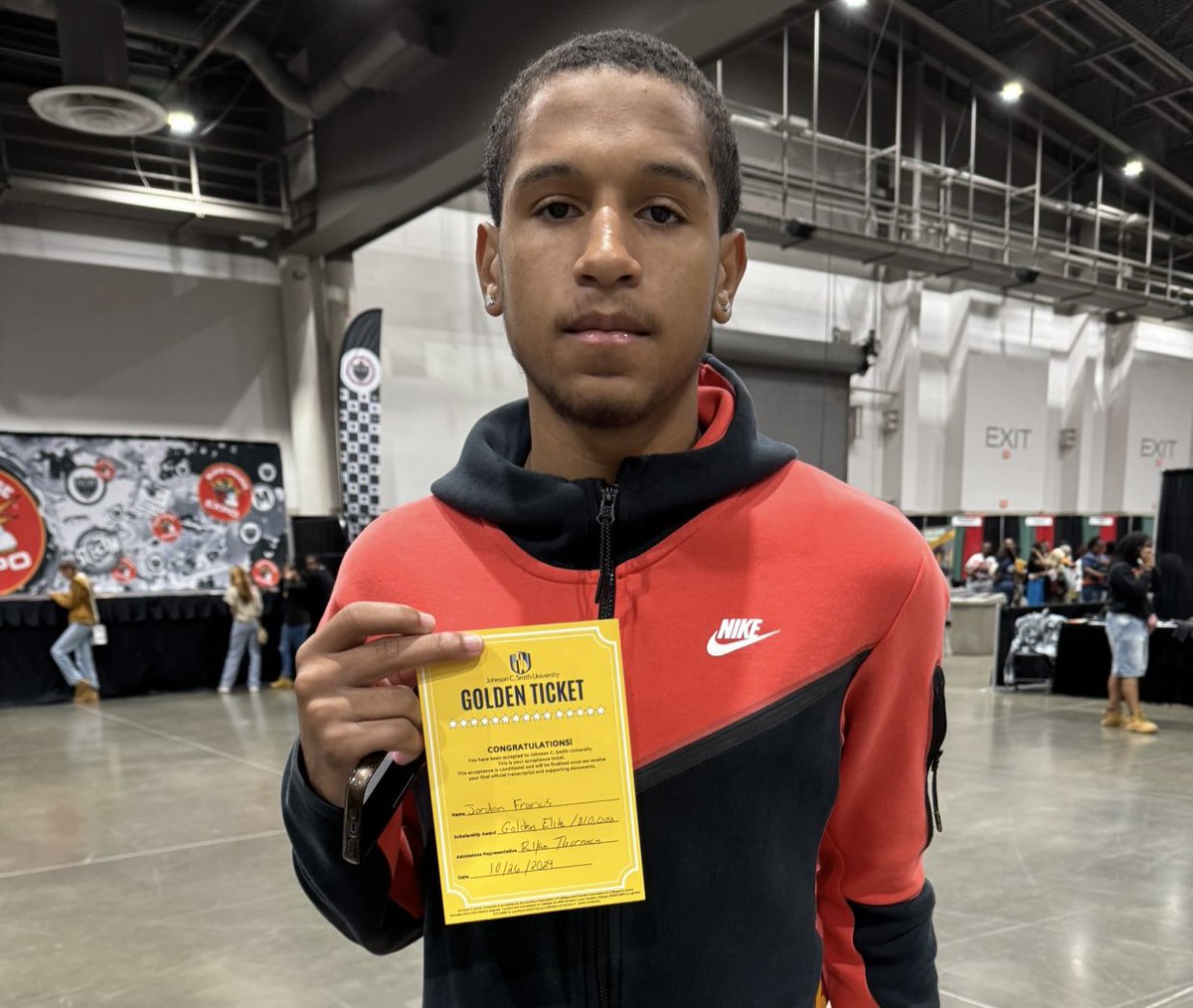 My son, Jordan Francis (Red), was accepted into five Universities today: Bethune-Cookman, Langston, Grambling, Talladega, and Smith. He was offered a $40K Scholarship from Bethune, Langston $30K and $10K from Johnson C. Smith!❤️
Black College Expo
<a href="/j_francis2025/">Jordan Francis</a> @WHSMustangHoops
