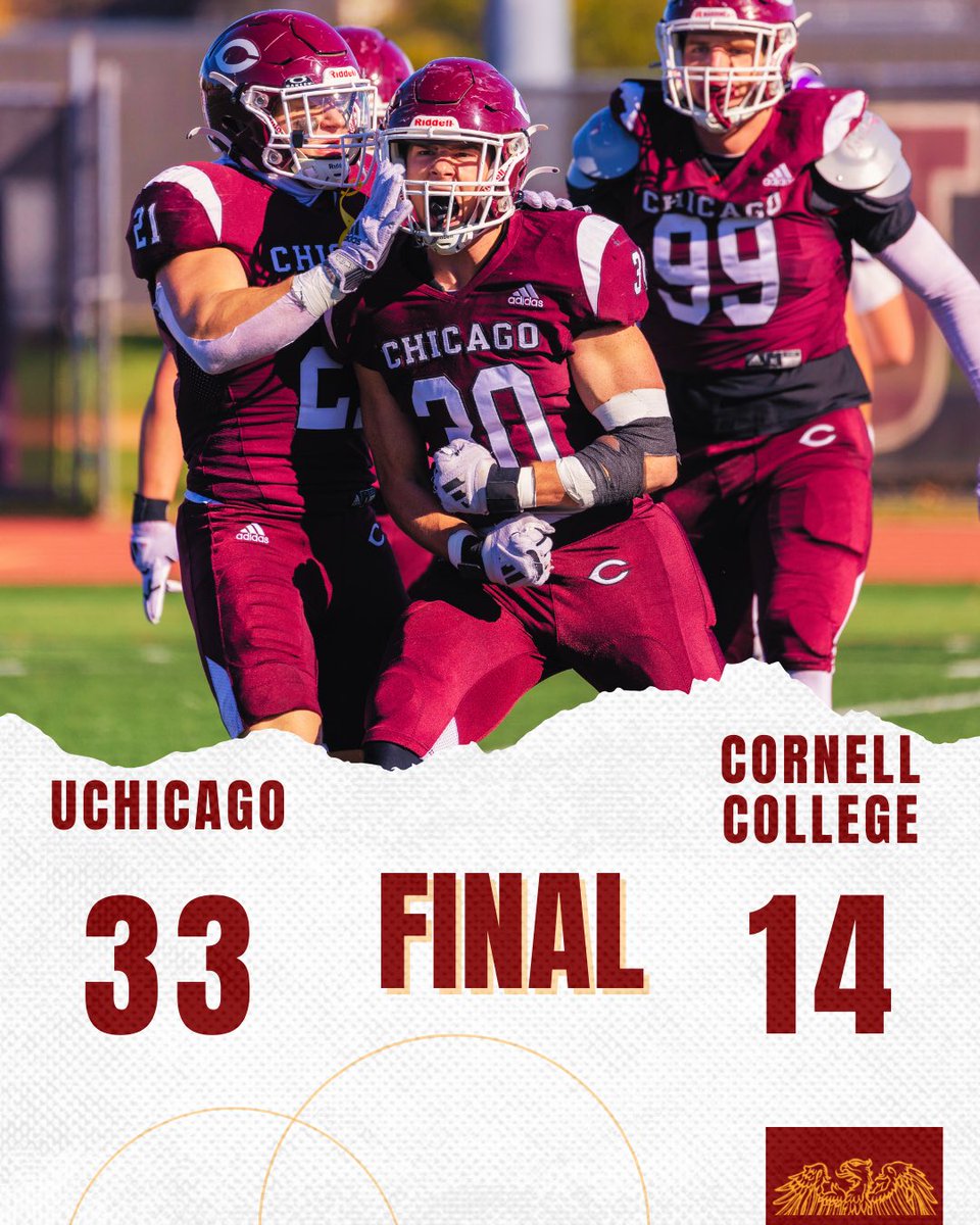 🏈 FOOTBALL I FINAL SCORE

Homecoming DUB❗️

#MaroonMade #d3football