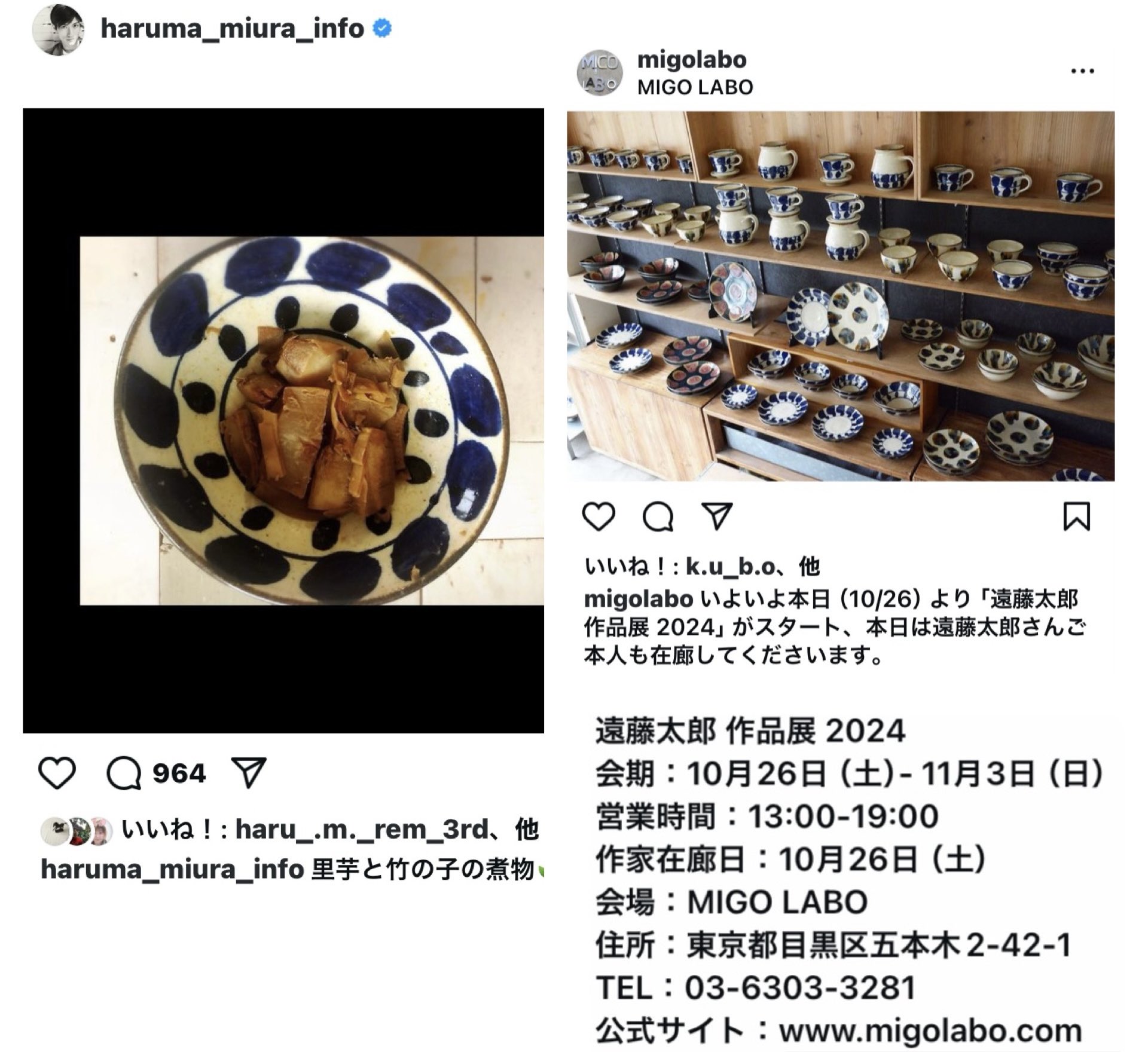 Amazon.co.jp: 遠藤太郎 葉柄 丸型 皿 益子焼 三浦春馬インスタ