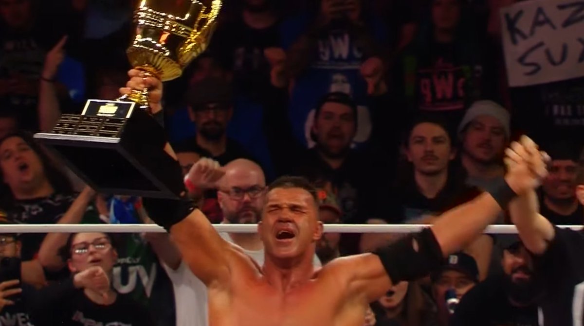 SteveSlamFR's tweet photo. KAZARIAN REMPORTE LE CALL YOUR SHOT GAUNTLET !!!
Rappelons qu'il est l'arbitre spΓ©cial du main event π
#countdowntoboundforglory https://t.co/gFkOwsND4u