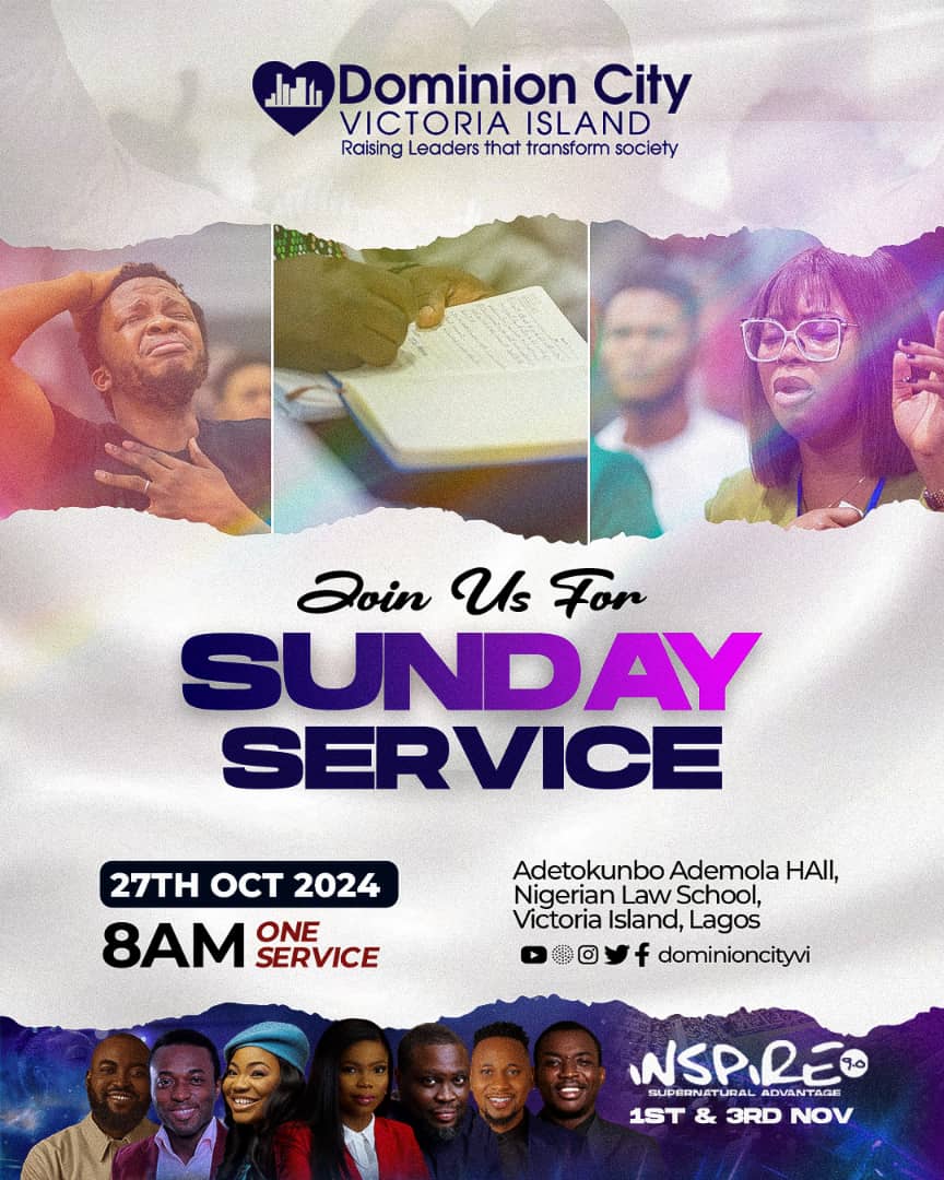 Dominioncityvi's tweet image. "For where two or three are gathered in my name, there am I among them." -Matthew 18:20

Don't miss out-your presence will make a difference. Come with family and friends.

 #Inspire9 is this week - Friday; don't miss it.

#DcService
#Worship
#Inspire9
#PastorDavidOgbueli