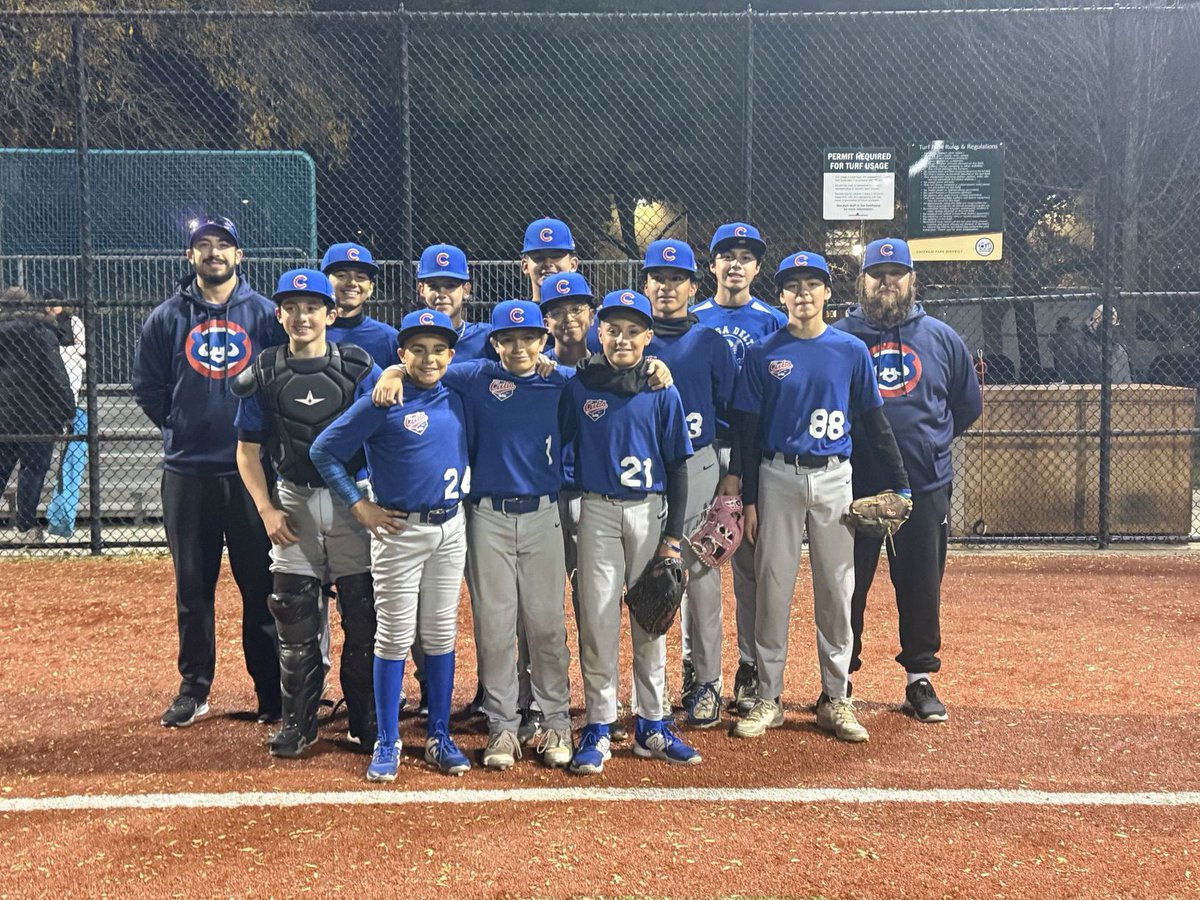 Cris_Boyy's tweet photo. #1 seed for bracket play tomorrow. Proud of the boys. 🔥 #CubsRBI https://t.co/AZsKHHNhuZ
