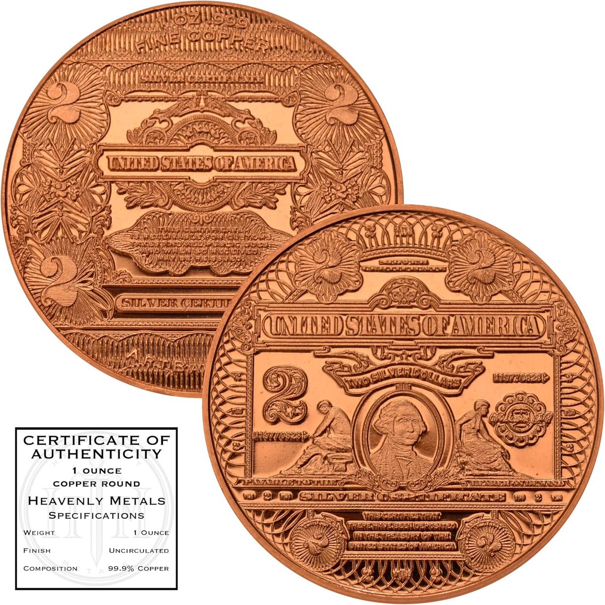 StelletDeals's tweet photo. 💸 Own a piece of history with this stunning Washington $2 design! This 1 oz .999 pure copper round brings a collectible twist to your collection, . 🔥✨ #deal #fy #CollectibleCoin #CopperRound #CoinCollectors
https://t.co/Qjb3xrkyGQ https://t.co/gwFwAK7JiK