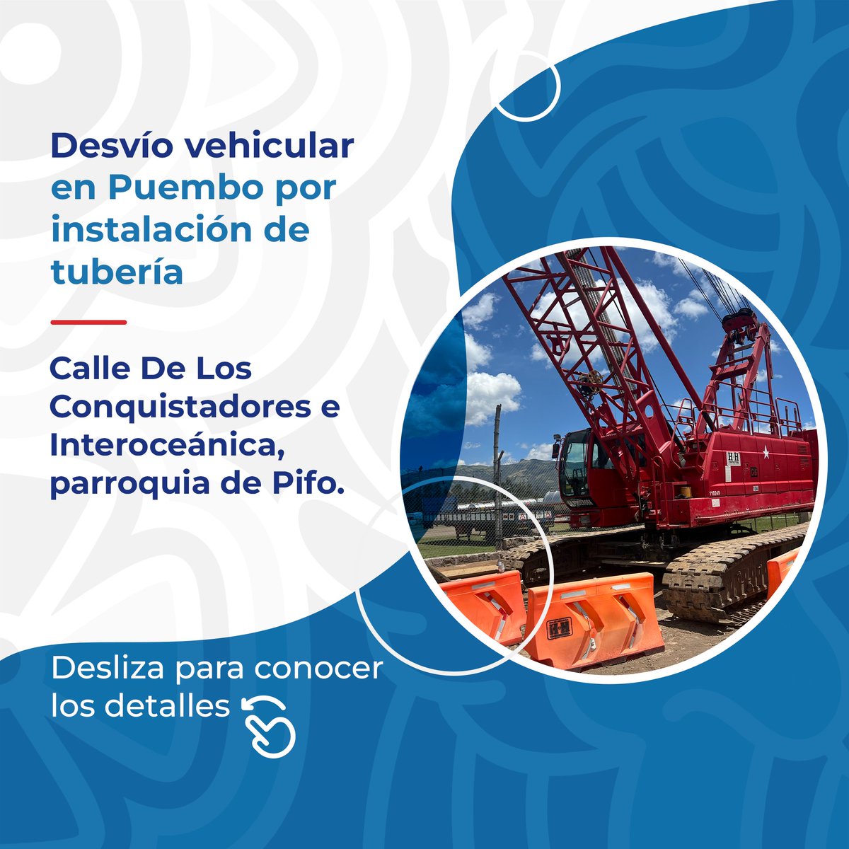 aguadequito's tweet photo. 🚧 #Obras | La Epmaps ejecutará esta obra durante el feriado de Difuntos e Independencia de Cuenca, con el fin de aprovechar la reducción del tráfico vehicular en la zona.

Hasta el momento, se ha colocado 10,1 km de tubería de acero de 1,4  metros de diámetro. La Línea Paluguillo – Puembo tiene una extensión de 14,6 kilómetros y se conecta con la línea Puembo- Calderon (25 kilómetros) hasta llegar a la Planta de Tratamiento de Agua Potable, que tiene una capacidad proyectada de 1.300 litros por segundo.

Conoce la noticia completa 👉 https://t.co/DgYvcrq8Ve

#QuitoRenace 
@MunicipioQuito  @ambientequito