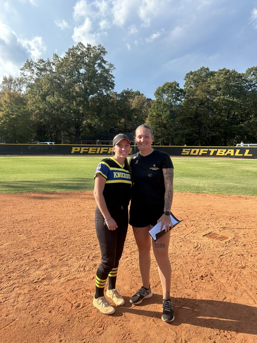 Gracyn Hawk (@gracynhawk) on Twitter photo Thank you <a href="/PfeifferSball/">PFEIFFER SOFTBALL</a> for an amazing day! Great weather for learning from all the players and coaches! Thank you <a href="/MonteSherrill/">Monte Sherrill</a> and the rest of the staff and players for putting on an amazing camp!
<a href="/Knockouts_Cole/">Knockouts-Cole 16u Softball</a>
<a href="/KnockoutsFastp1/">Knockouts Fastpitch Softball Organization</a> Thank you <a href="/PfeifferSball/">PFEIFFER SOFTBALL</a> for an amazing day! Great weather for learning from all the players and coaches! Thank you <a href="/MonteSherrill/">Monte Sherrill</a> and the rest of the staff and players for putting on an amazing camp!
<a href="/Knockouts_Cole/">Knockouts-Cole 16u Softball</a>
<a href="/KnockoutsFastp1/">Knockouts Fastpitch Softball Organization</a>