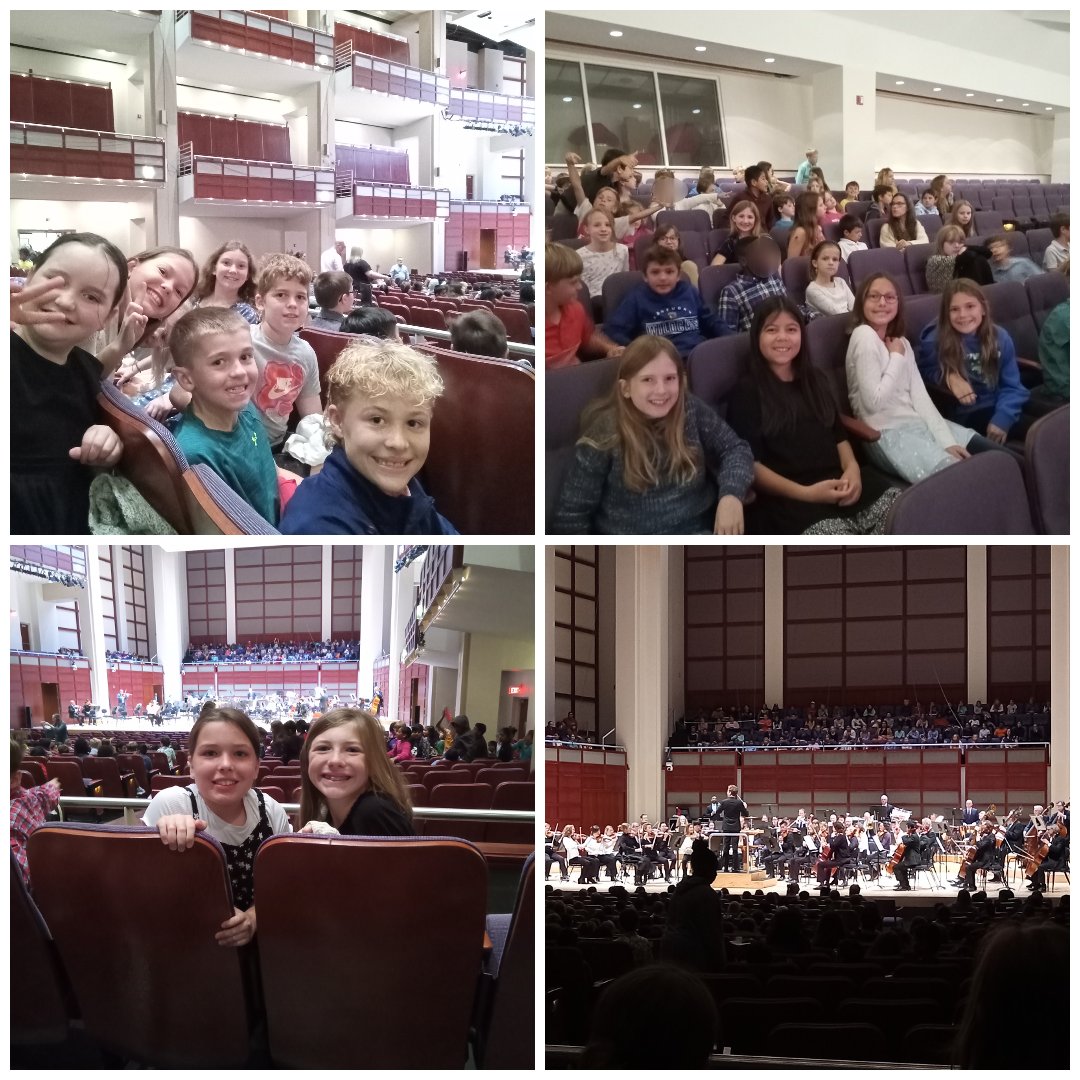 The 4th graders had a fun time at the annual NC Symphony field trip this week! We heard works by Beethoven, Tate, Rossini, Bates, Contreras, Coleridge-Taylor, Tchaikovsky, and Haydn. I look forward to going on this trip again next year!