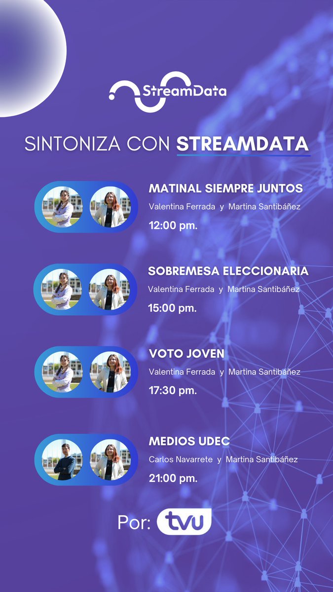 ¡Hola mundo! el día de mañana, nuestro equipo estará participando del seguimiento de las elecciones 2024 en <a href="/TVU_television/">TVU</a> ¡Lanzaremos nuestra plataforma de visualización de datos! Desde la <a href="/udeconcepcion/">Universidad de Concepción</a>, para todo Chile🇨🇱