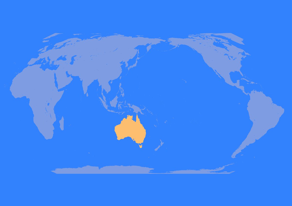 World map centred on Australia via Map Academy
<a href="/undertheraedar/">Alasdair Rae</a>
Thanks Alasdair for the tutorial    #RLT #week4324 #weeklymapchallenge #unesemaineunecarte #lmv_weeklymap #QGIS