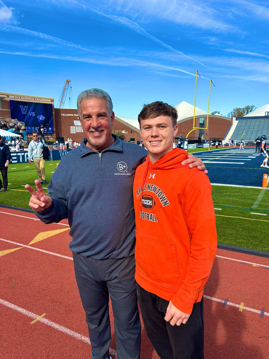 Had a great time today at <a href="/NovaFootball/">Villanova Football</a> , Thank you so much for having me. <a href="/CoachChrisBoden/">Chris Boden</a> <a href="/coachferranteVU/">Mark Ferrante</a> <a href="/DELCOFootball/">#DelcoFootball</a> <a href="/EPAFootball/">EasternPAFootball</a> <a href="/MNAthletics/">MN Athletics</a> <a href="/MNTigers/">Tigers Radio Network</a>