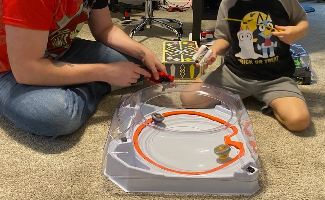 TeamPaleoBBA's tweet photo. One of the greatest privileges of being on #TeamPaleo is getting to play #beyblade with my little one. 
Be sure to keep your eyes pealed for the tournament showings and future YouTube videos from the team, the family, Team Paleo! 
#beybladex #hasbo #takaratomy #PrinceK #BladerRex https://t.co/PoJvdgVNTN