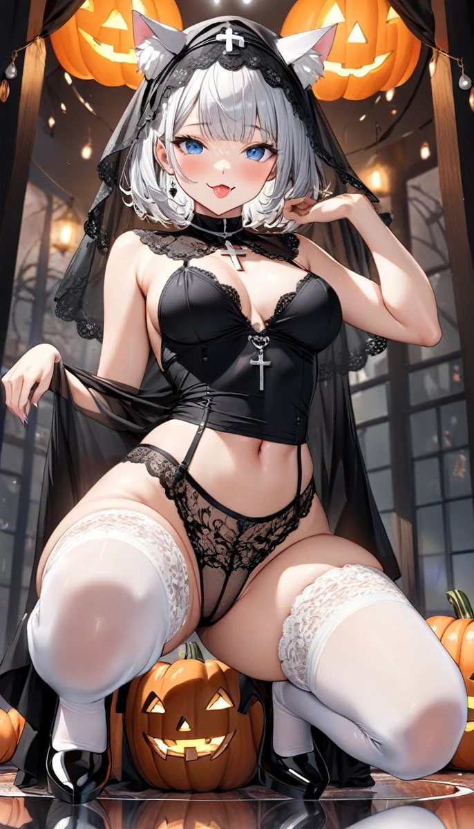 oneko_opanchu's tweet photo. Trick or Treat 🎃🖤

愛好会の皆様こにゃにゃちわー（(・Å・)）
#halloweenicon 
#土日はフォローワーさん増えるらしい https://t.co/ZOcYN31GbJ