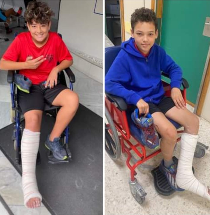 Atl_Libertad's tweet photo. Nuestros infantiles Miguel y James causan baja durante mínimo 2 y 3 semanas respectivamente por las lesiones sufridas en esta jornada.
Mucho ánimo chicos y a recuperarse pronto que tenemos muchas ganas de veros jugar en el verde con vuestro equipo.
¡Ánimo campeones!...❤️🖤🤍. https://t.co/5RdfSQbltz