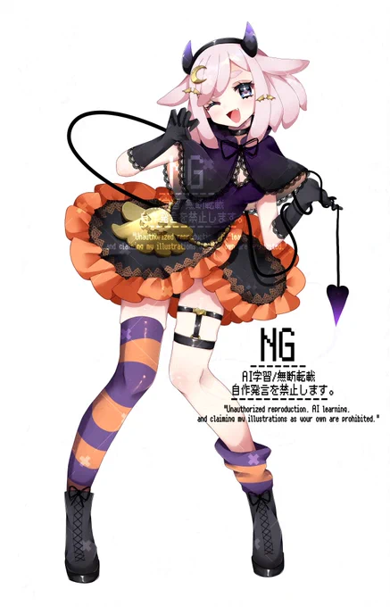 海野幸様の「仮装狂騒曲」歌ってみたのハロウィンイラスト制作させていただきました! 歌もMVも最高にかわちいです!!(U ∩'ᴗ'///U) ご依頼ありがとうございました!(n*'ω`*n) #有償依頼