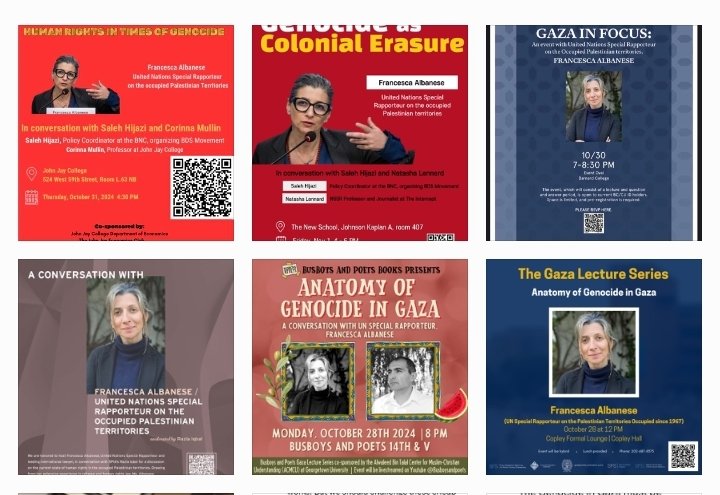 FranceskAlbs's tweet photo. Travelling to the United States to present my new report "Genocide as Colonial Erasure" to the UN. I will also  discuss it in various public venues. 
A small contribution to try to stop the atrocities in Palestine. https://t.co/hMhvwUgHi9