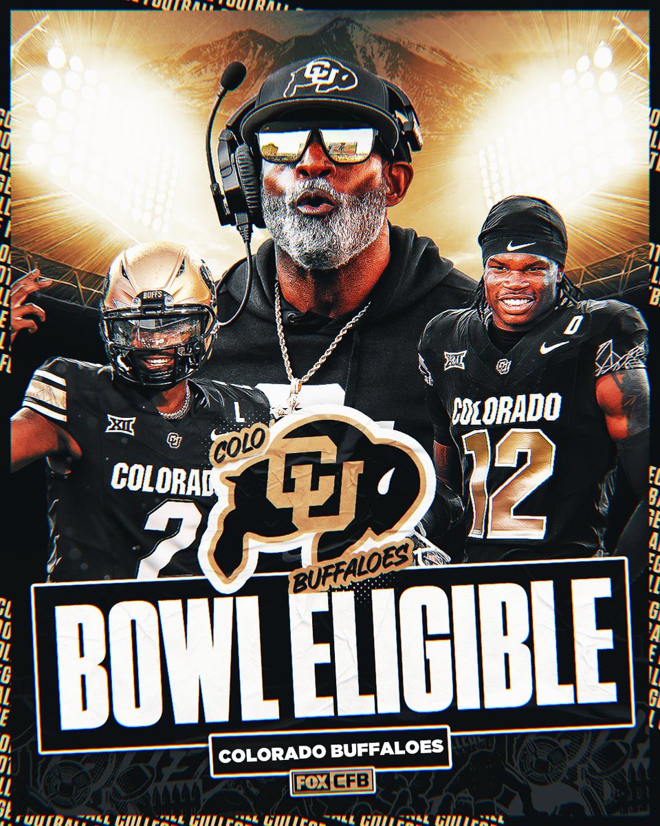 THE BUFFS ARE BOWLING ✅🎳

<a href="/CUBuffsFootball/">Colorado Buffaloes Football</a> and Deion Sanders are officially bowl eligible 👏👏