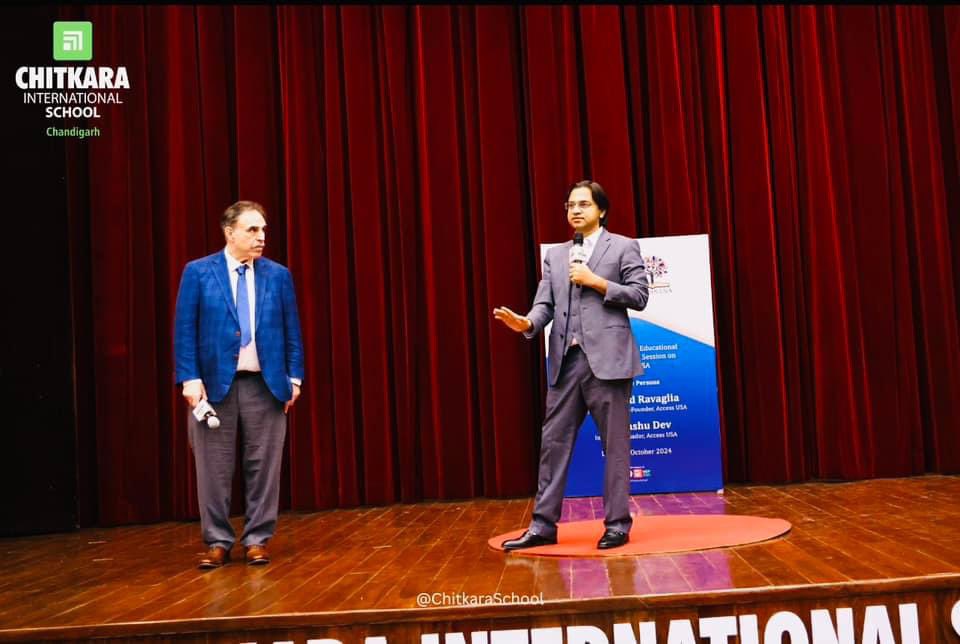 himanshudev's tweet photo. 🇺🇸🇮🇳 Thank you @chitkara_school. Every bit &amp; corner is filled wid best mix of love &amp; care and professionalism &amp; advancement. Look fwd to great impact together with the MOU &amp; Launch🤝🤗 🚀 
 #StudyInTheUS #StudyAbroad #Scholarships #UniversityCreditCourses #BestSummerSchool https://t.co/cCjO12AjNT