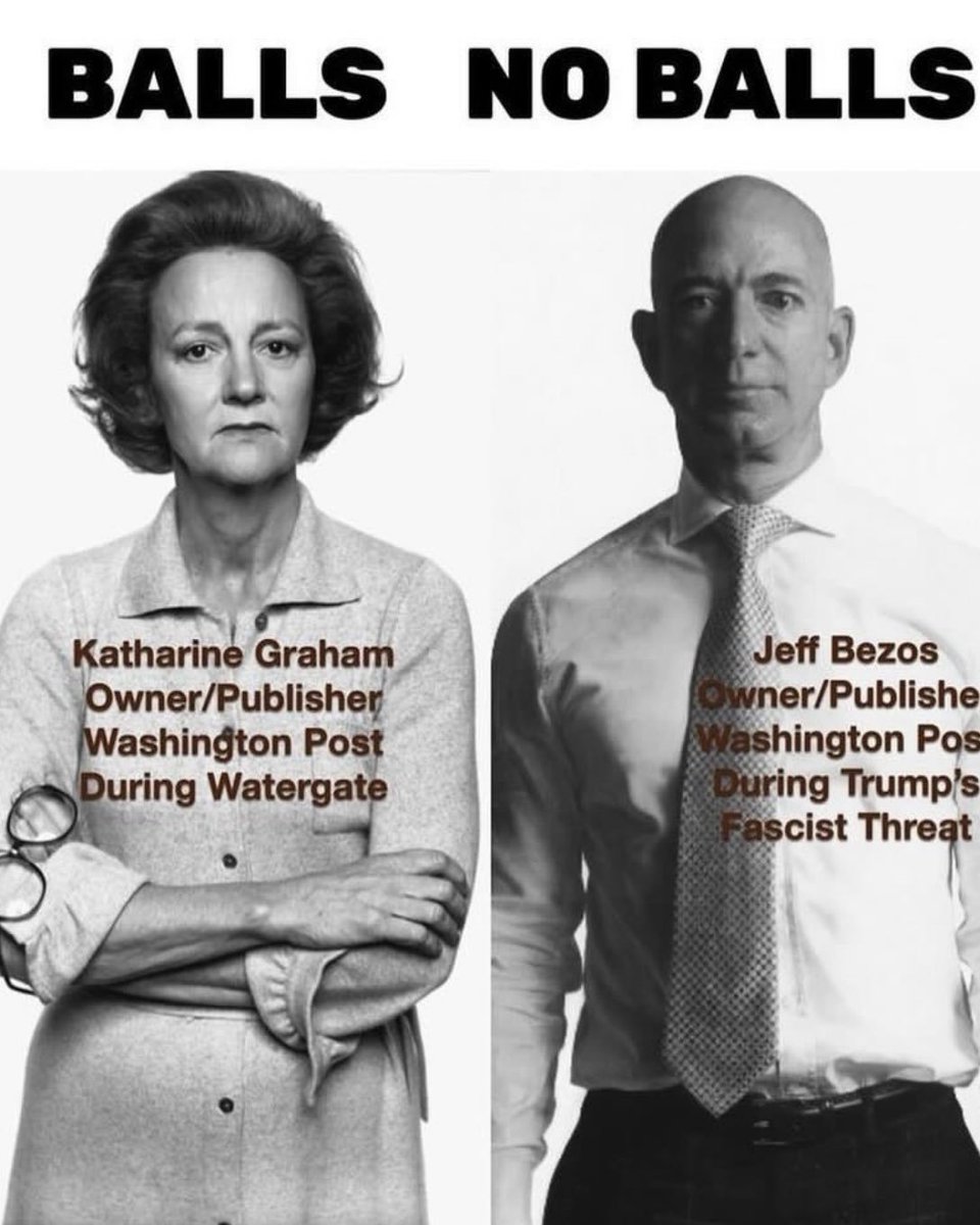 JTORP90's tweet photo. I think it is well past time that we all stop using "balls" as some indicator of courage. #WashingtonPost #JeffBezosIsACoward https://t.co/UGaLuSDbDR
