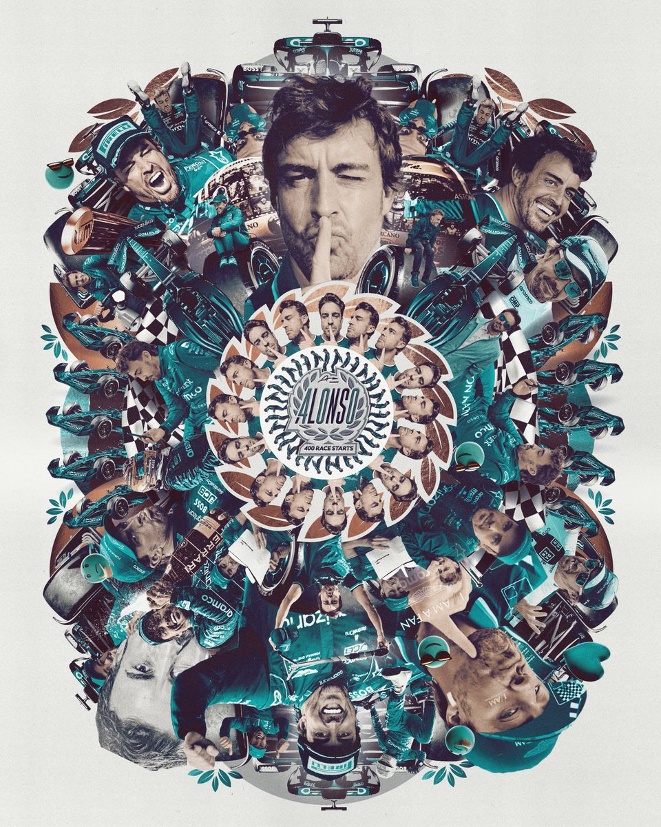 AstonMartinF1's tweet image. 400 Grands Prix.

Congratulations, @alo_oficial!