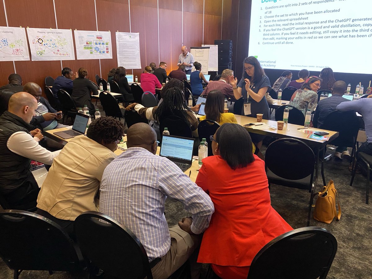 Ian Goldman (@iangoldmansa) on Twitter photo <a href="/IEAc_Eval/">International Evaluation Academy (IEAc)</a> cocreation session at <a href="/SAMEA_ZA/">SAMEA</a> conference on the #3Horizons approach on the future of evaluation. Led by Ian Kendrick, <a href="/ZendaOfir/">Zenda Ofir</a> , Sibongile Sithole and myself. An introduction to the approach and groups worked on analysing the data. <a href="/IEAc_Eval/">International Evaluation Academy (IEAc)</a> cocreation session at <a href="/SAMEA_ZA/">SAMEA</a> conference on the #3Horizons approach on the future of evaluation. Led by Ian Kendrick, <a href="/ZendaOfir/">Zenda Ofir</a> , Sibongile Sithole and myself. An introduction to the approach and groups worked on analysing the data.