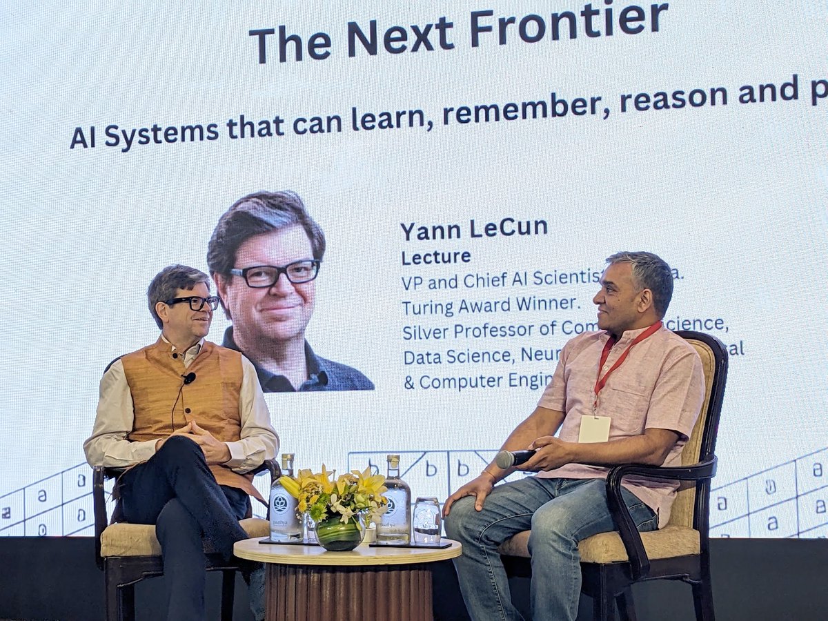 P J Narayanan (@pjnarayanan) on Twitter photo A wonderful meeting in Delhi with Yann LeCun <a href="/ylecun/">Yann LeCun</a> and others and a short talk by him followed by a chat led by Gaurav <a href="/fooobar/">Gaurav Aggarwal</a> the other day. AI is big. A critical policy question: How can India not fall behind? How can India forge ahead? A wonderful meeting in Delhi with Yann LeCun <a href="/ylecun/">Yann LeCun</a> and others and a short talk by him followed by a chat led by Gaurav <a href="/fooobar/">Gaurav Aggarwal</a> the other day. AI is big. A critical policy question: How can India not fall behind? How can India forge ahead?