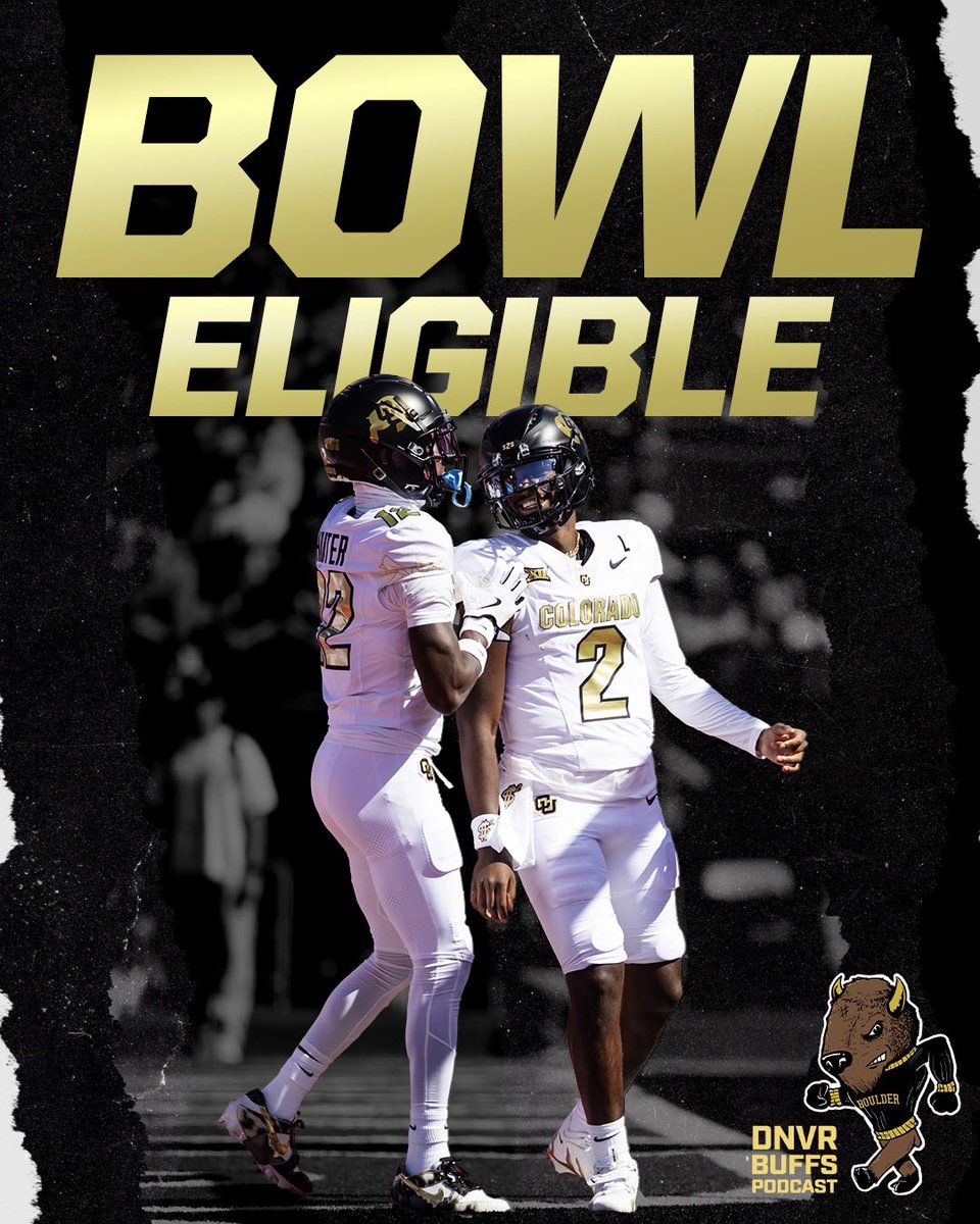 DNVR_Buffs's tweet photo. COLORADO IS BOWL ELIGIBLE FOR THE FIRST TIME SINCE 2020 🦬 https://t.co/JVTkcJBb9M