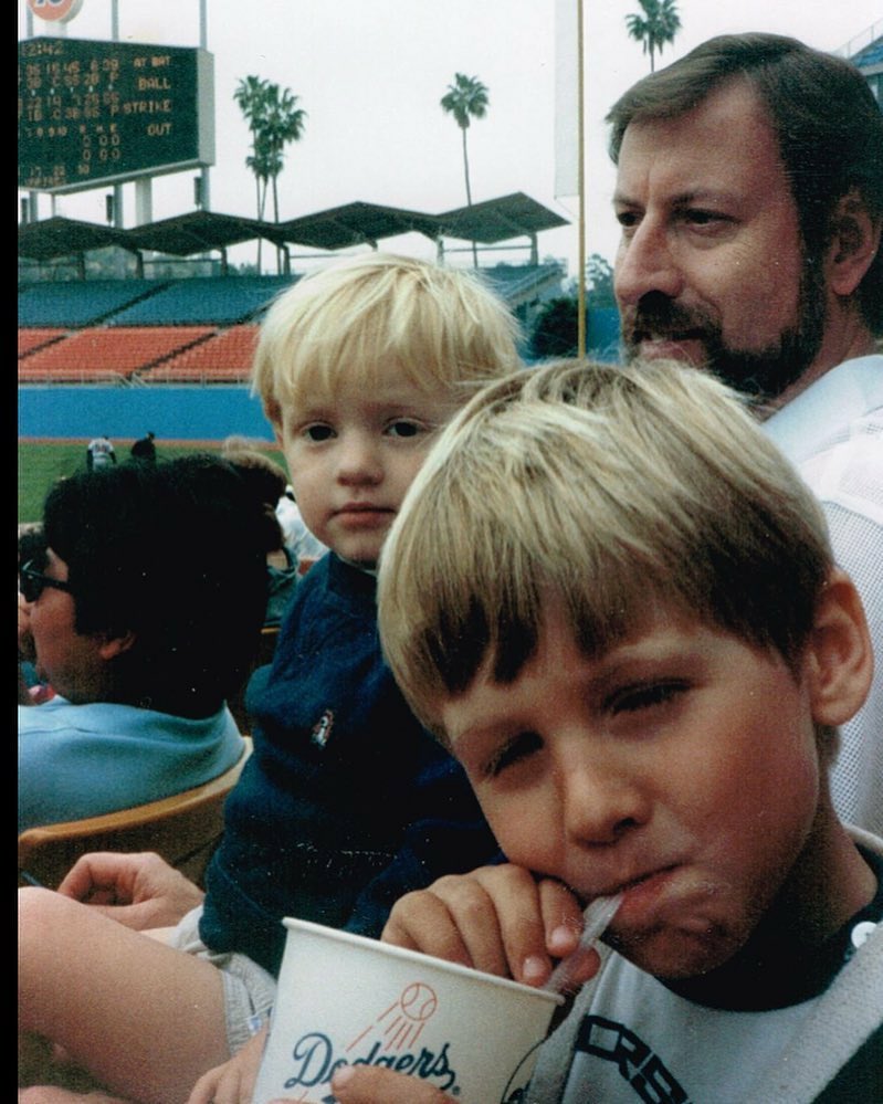 Dad has been taking me to see the <a href="/Dodgers/">Los Angeles Dodgers</a> since I was a kid. Today I get to take him to the World Series! Let’s go Dodgers!!!!