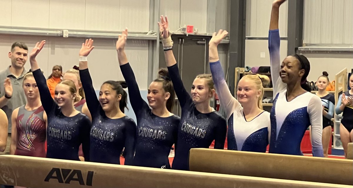WFHSCougars's tweet photo. Congratulations to the Wake Forest High School Gymnastics Team on winning the 2024 NAC VI Conference Championship! https://t.co/CVGy0xmSik