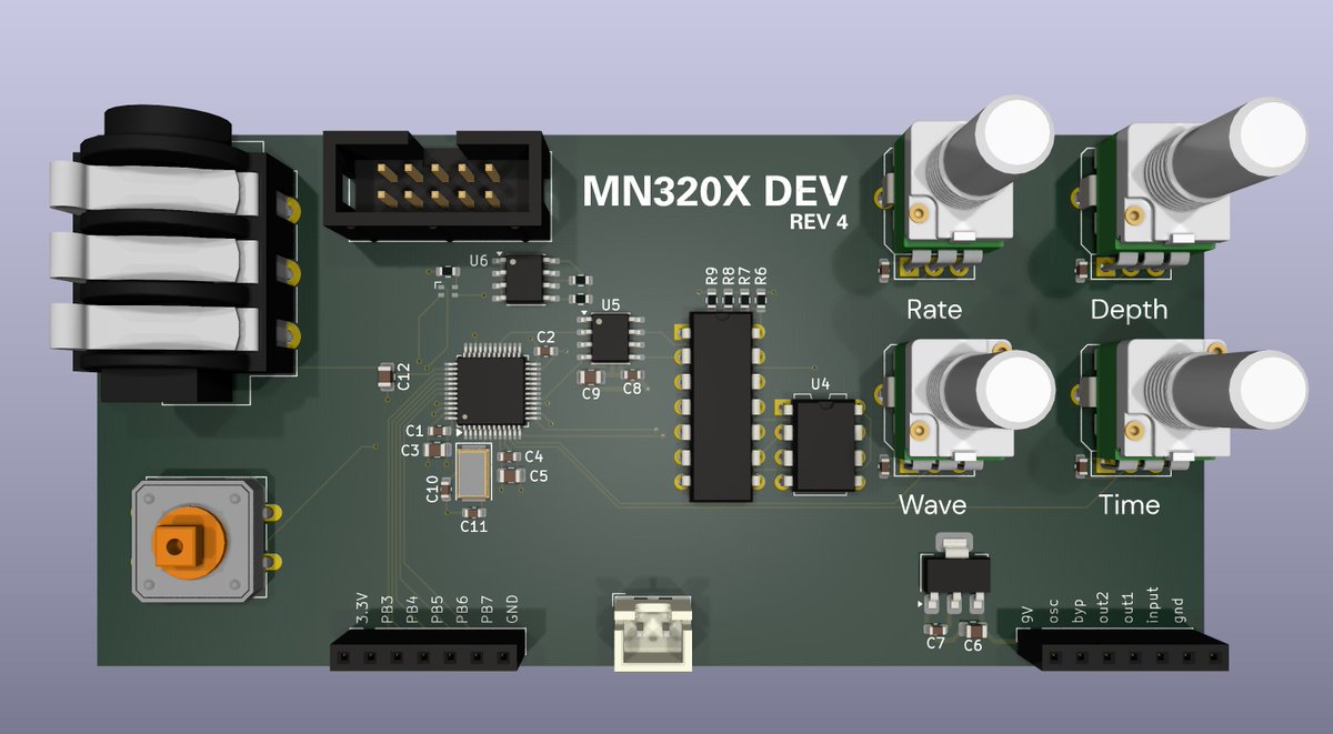 bucket brigade delay digital board going through one last dev board before it gets productized. it's so good y'all.