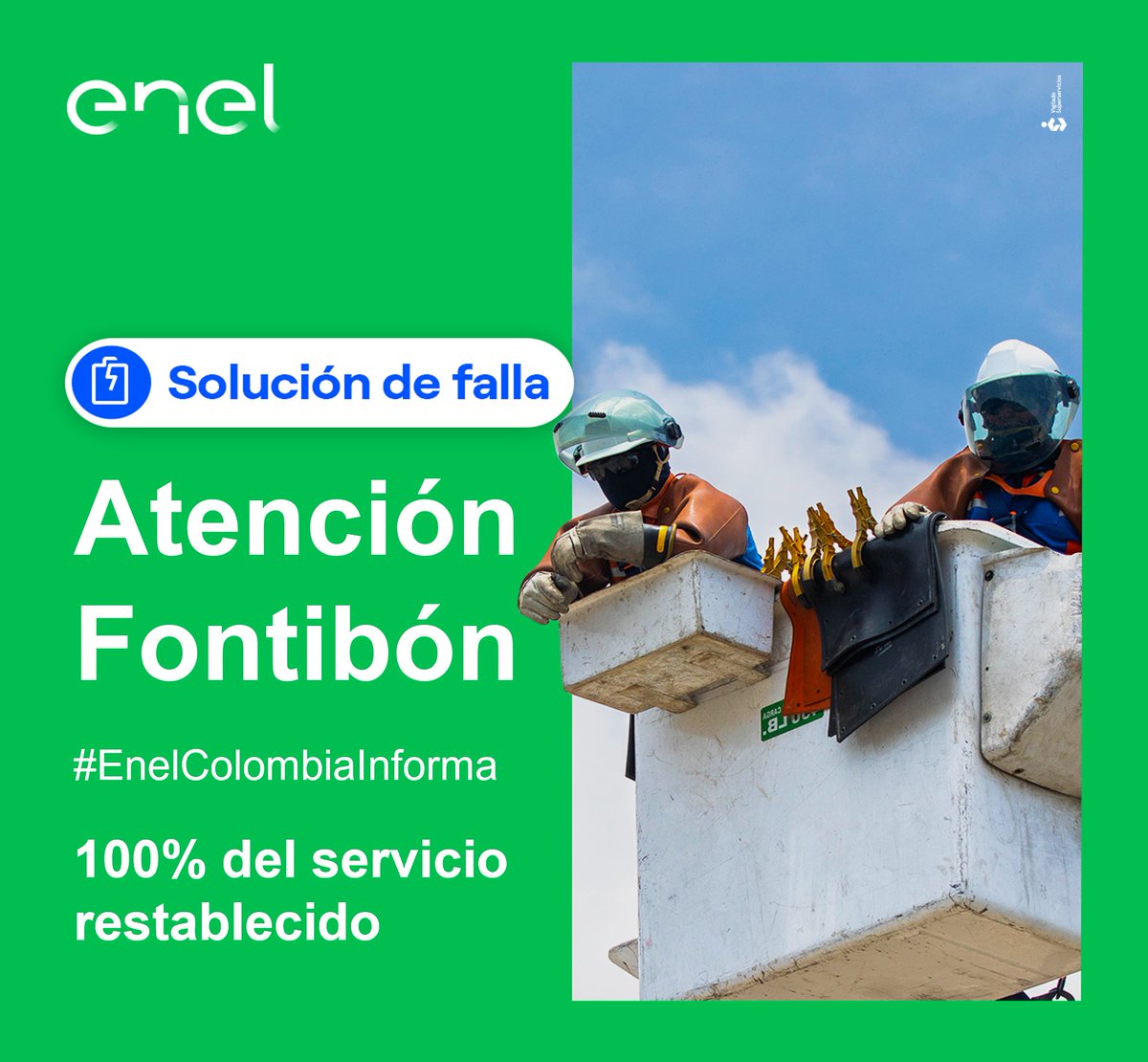 Servicio Enel Colombia tweet media
