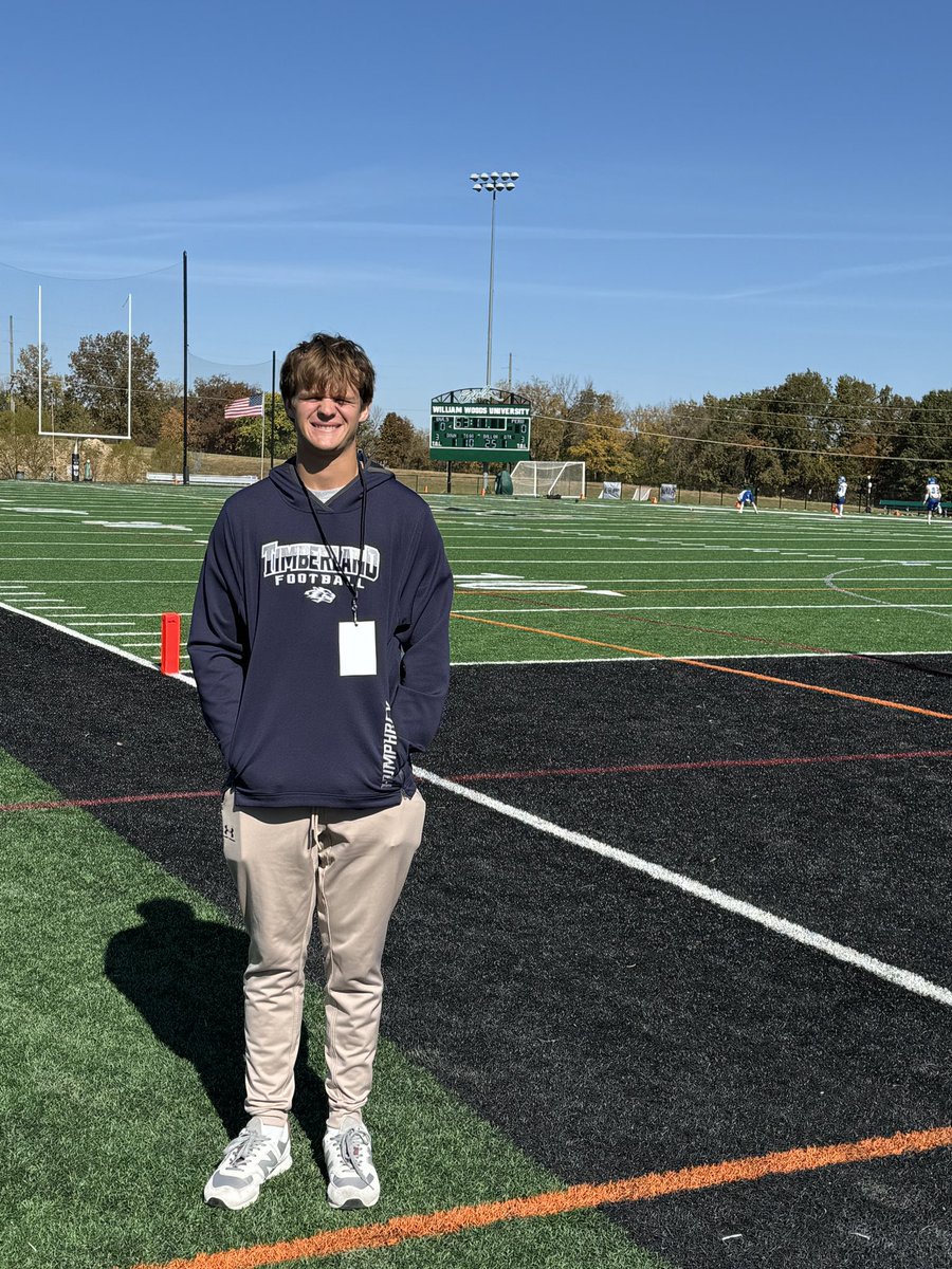 Big thank you to <a href="/wwuowlsFB/">William Woods Football</a>, <a href="/CoachCamp_/">Sam Camp</a>  and <a href="/CoachJulianM/">Julian Mendez</a> for having me out on campus today for a game day visit!!! <a href="/FootballTHS/">Timberland Football</a>