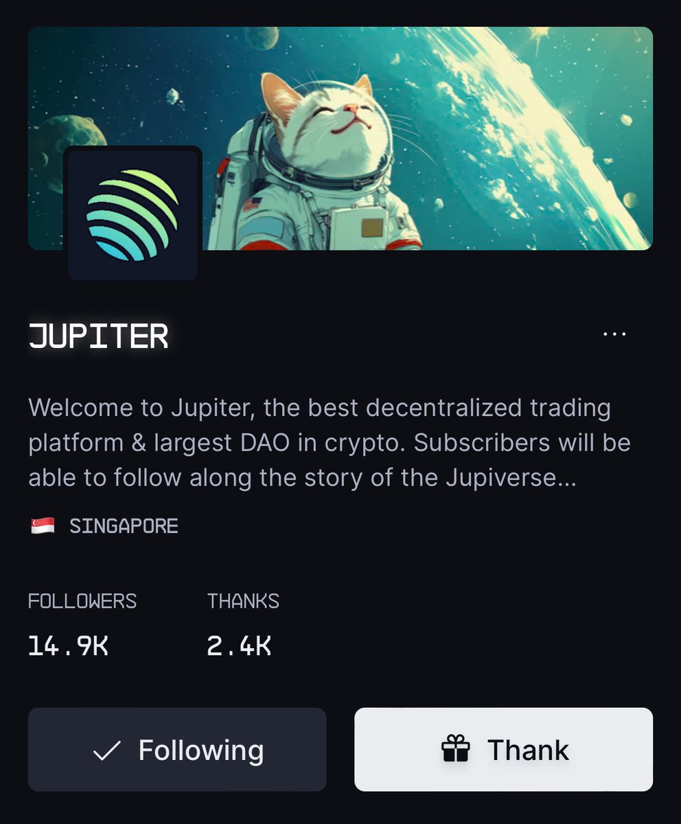 drip_haus's tweet photo. Did you know @JupiterExchange is now on DRiP and already dropped their first story? 

What are you doing? LFG! https://t.co/DP0soNtznP