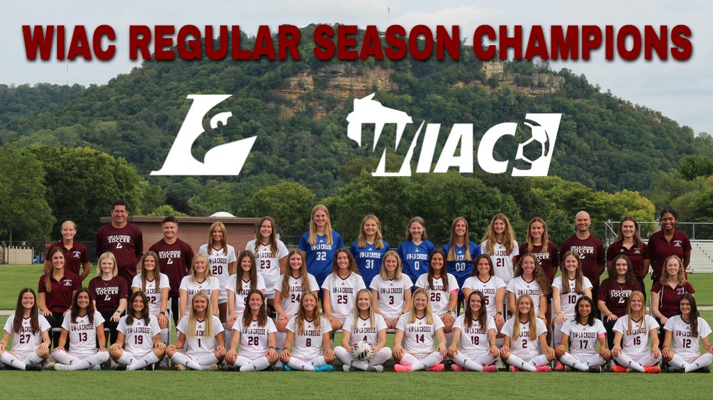 <a href="/UWL_Soccer/">UW-La Crosse Soccer</a> clinches its seventh (1996, 2015, 2017, 2018, 2022, 2023, 2024) WIAC regular season title with its 3-0 win over UW-Eau Claire and UW-Stevens Point's 1-0 loss at UW-Platteville. #AsAnEagle