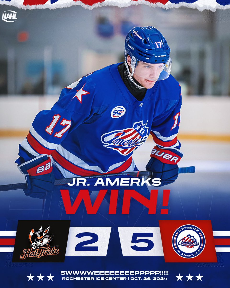 SWWWWEEEEEEPPPPPP 🧹 

The Jr. Americans take care of business with an outstanding weekend effort! #LetsGetRowdy