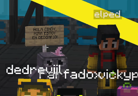 DMACARO_'s tweet photo. Que Chupiloco no pueda hablar en el momento no significa que no pueda hacer una referencia 😎 #DEDsafioMinecraft3 #Dedsafio #Dedsafio3 https://t.co/oUJ8UnDLC7