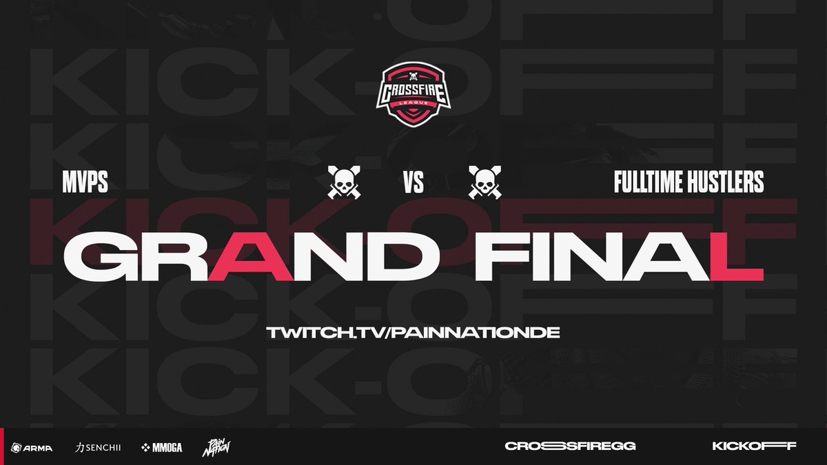 CrossfireGGs's tweet image. GRAND FINALS TIME!

#FulltimeHustlers take down @PainNationDE and face #MVPs in the grand final!

Who will take home 550€? 

🎙️Twitch.tv/PainNationDE