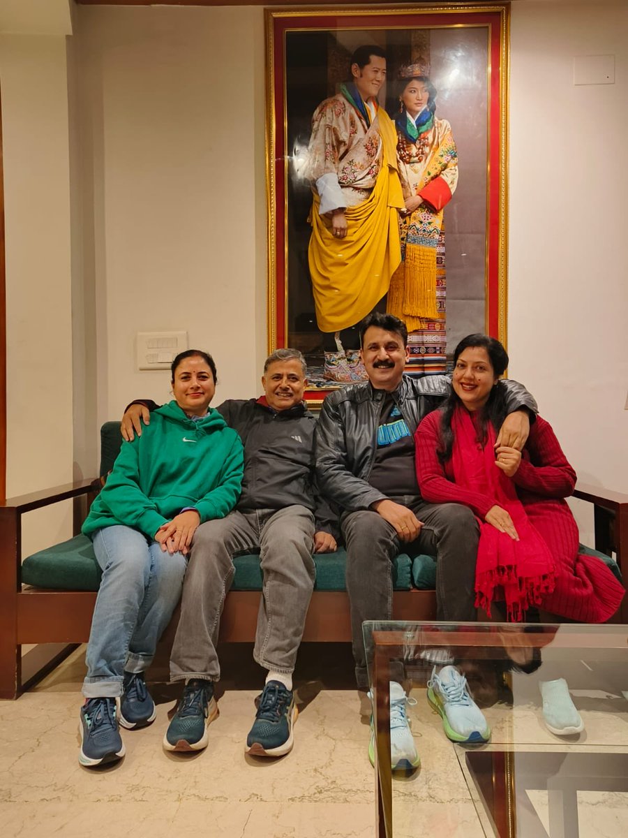 I happen 2 meet a #Good #Samaritan; late evening we hd lost our way 2 #National #Memorial #Chhorten #Thimphu;Met couple in their 20s walking their dog;the young man offered to get his car from his home&amp; drop us to the memorial which was less than half KM away;Good people on Earth