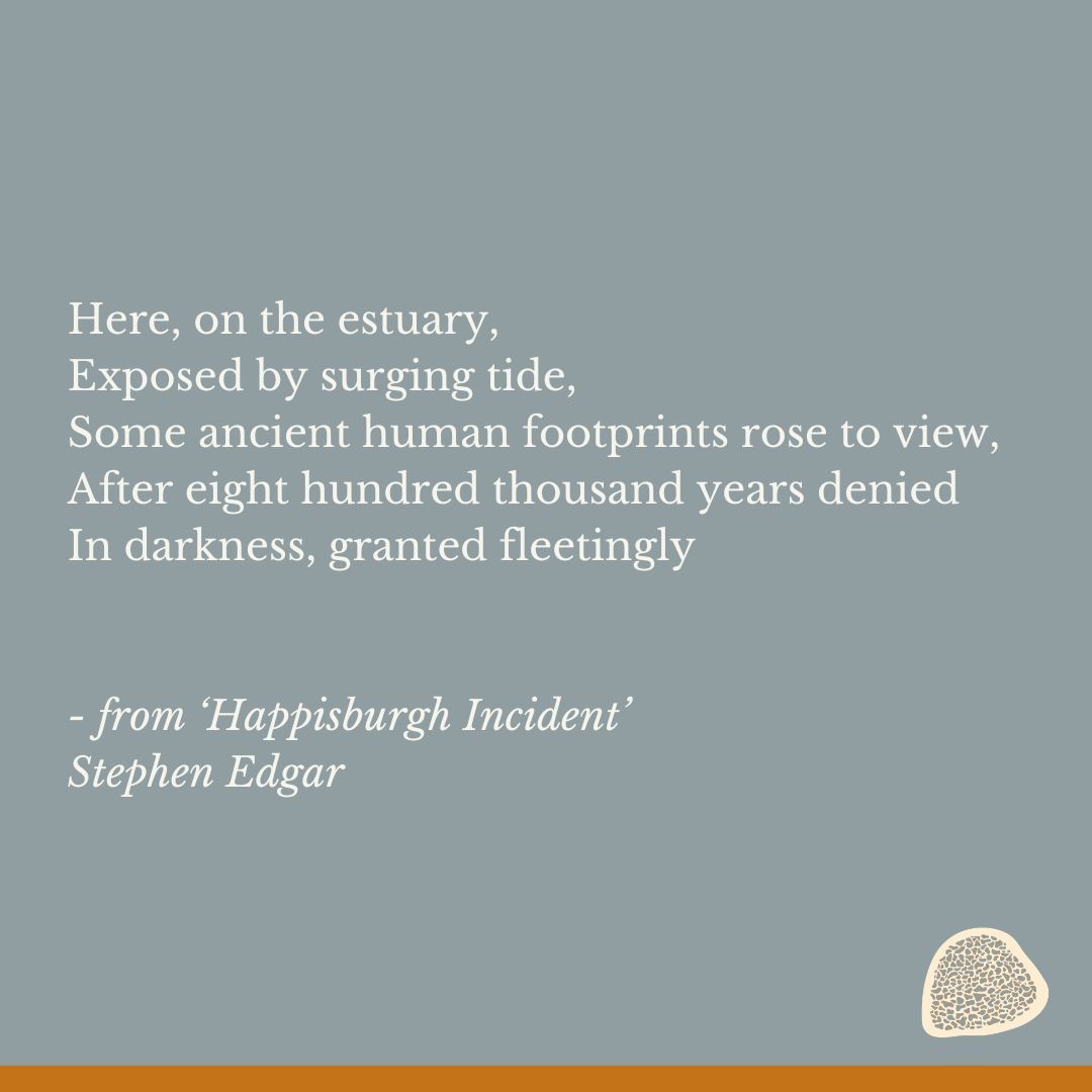 Many of the poems in our second issue are concerned with time. In 'Happisburgh Incident', Stephen Edgar reaches through it, bringing the deep past into the present – if only for a brief moment. Read the poem in full: themarrowpoetry.com/issue-2/happis… 
#auspoetry #newpoetry #poetryjournal