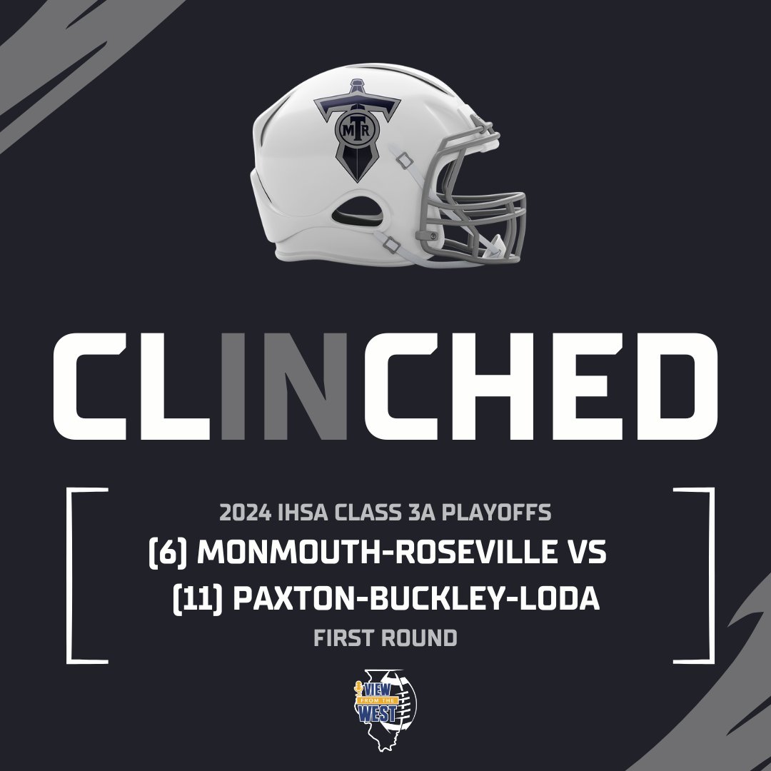 ViewFromWestPod's tweet photo. The Titans are IN. 

(6) @MonRoseFB will host (11) PBL in the first round of the Class 3A Playoffs. https://t.co/fVT1EN9Or9
