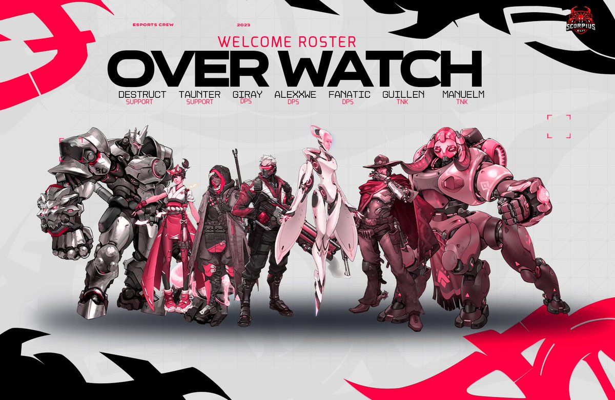 Scorpius Elit (@xvscorpiusxv) on Twitter photo Una era nueva empieza ♥️🤍🦂
Damos la bienvenida al equipo que nos representará dentro de Overwatch.
🦂🤍♥️ Scorpius Elit ♥️🤍🦂
🛡️ <a href="/na6nojcgc/">juan carlos</a>
🛡️ <a href="/Manuel90450001/">manuelm</a>
🔫 <a href="/AbaroaGil/">Gil Abaroa</a>
🔫 <a href="/AleXxWe_/">AleXxWe</a>
🔫 <a href="/Fanatic720p/">El tio fana</a>
💉 <a href="/enriquegui4496/">enrique guillen</a>
💉 <a href="/Taunter55/">Taunter ∆Scorpius ∆Ow</a>
Manager de equipo ♥️🤍
💼 <a href="/Quirinow51/">Quirino</a> Una era nueva empieza ♥️🤍🦂
Damos la bienvenida al equipo que nos representará dentro de Overwatch.
🦂🤍♥️ Scorpius Elit ♥️🤍🦂
🛡️ <a href="/na6nojcgc/">juan carlos</a>
🛡️ <a href="/Manuel90450001/">manuelm</a>
🔫 <a href="/AbaroaGil/">Gil Abaroa</a>
🔫 <a href="/AleXxWe_/">AleXxWe</a>
🔫 <a href="/Fanatic720p/">El tio fana</a>
💉 <a href="/enriquegui4496/">enrique guillen</a>
💉 <a href="/Taunter55/">Taunter ∆Scorpius ∆Ow</a>
Manager de equipo ♥️🤍
💼 <a href="/Quirinow51/">Quirino</a>