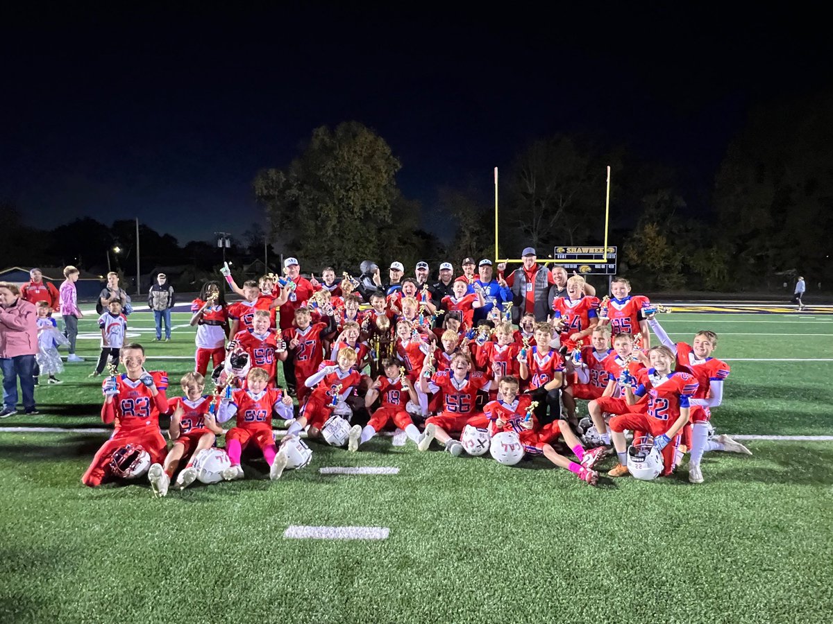 DeacsWin's tweet photo. Louisville Youth Football
League champs! Proud of my son, his teammates, and coaches! #GoCAL https://t.co/XJENgRvuzC