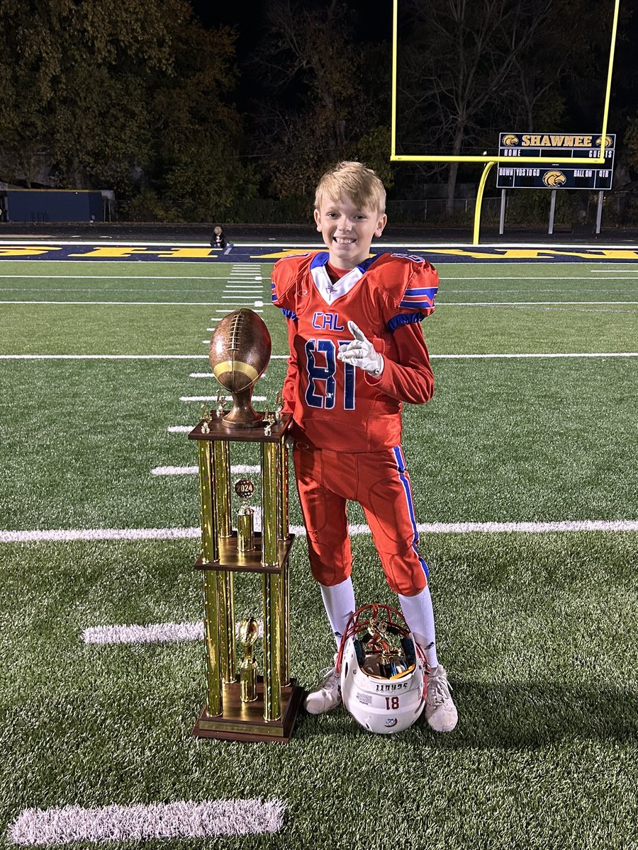 DeacsWin's tweet photo. Louisville Youth Football
League champs! Proud of my son, his teammates, and coaches! #GoCAL https://t.co/XJENgRvuzC