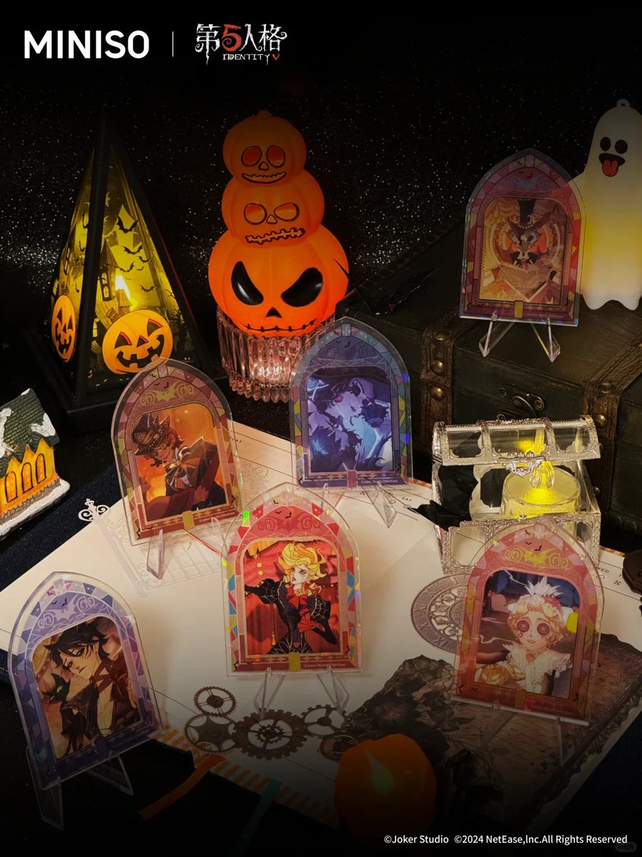 第五人格 MINISO中国 コラボ ハロウィン シリーズ 公式実物写真 色紙の