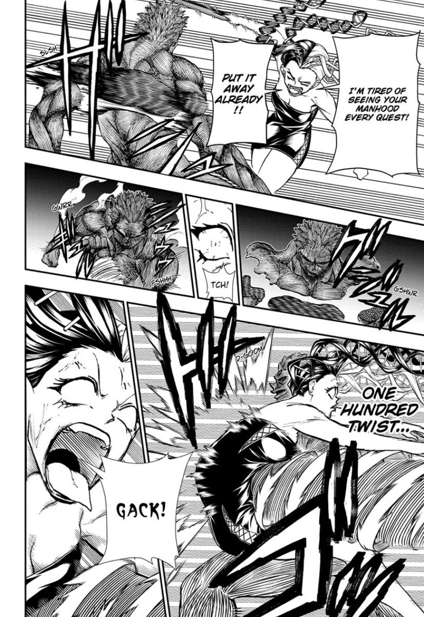 Wexpros's tweet photo. #UUAppreciationWeek 

Day 6: A scene you appreciate

Most of chapter 191, Andy beating up every single rule in order to protect Fuuko, and with the implication that he does this every 3 months. No one does it like him man, I love Andy and his way of fighting https://t.co/H4ygpzXsYn