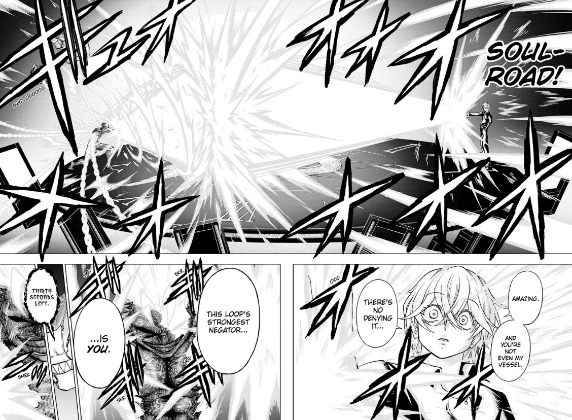 Wexpros's tweet photo. #UUAppreciationWeek 

Day 6: A scene you appreciate

Most of chapter 191, Andy beating up every single rule in order to protect Fuuko, and with the implication that he does this every 3 months. No one does it like him man, I love Andy and his way of fighting https://t.co/H4ygpzXsYn