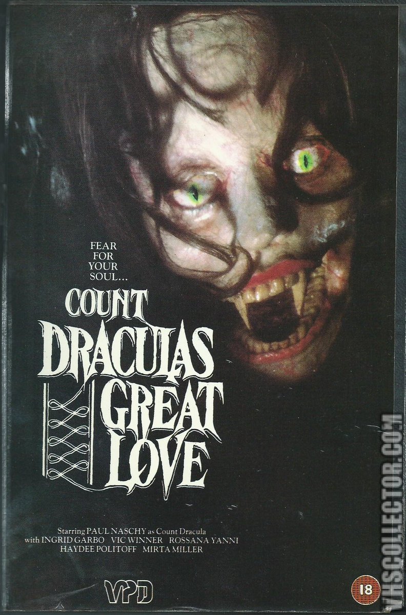RavenLunachick's tweet photo. Happy #Baturday! 🖤🦇🖤
DAY 26:#NowWatching 🎥
Count Dracula's Great Love (1973)
#Elvira's #MovieMacabre #Horror 
A vampire count finds himself falling
for a 19th-century traveler who stops
by his #Spanish castle. 🧛🏻‍♂️💃🏻🏰
#31DaysOfHorror #31DaysOfHalloween https://t.co/4r1PFLHbYD